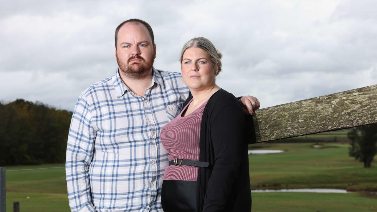 Former Hawkesbury Mayor Patrick Conolly pictured with his wife Jessica. Picture: Damian Shaw