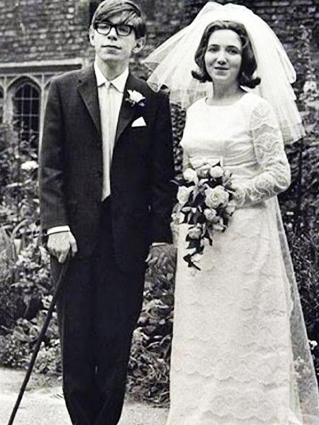 Stephen Hawking and first wife Jane. Picture: Supplied