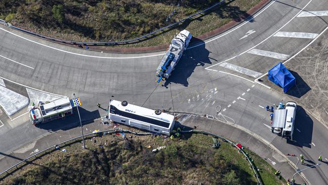 The crash resulted in the death of 10 people and 25 more were injured Picture: NCA NewsWire / Christian Gilles