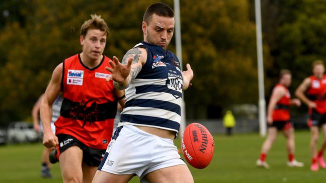 Jason Cooke in action for Macedon. Picture: Josh Chadwick