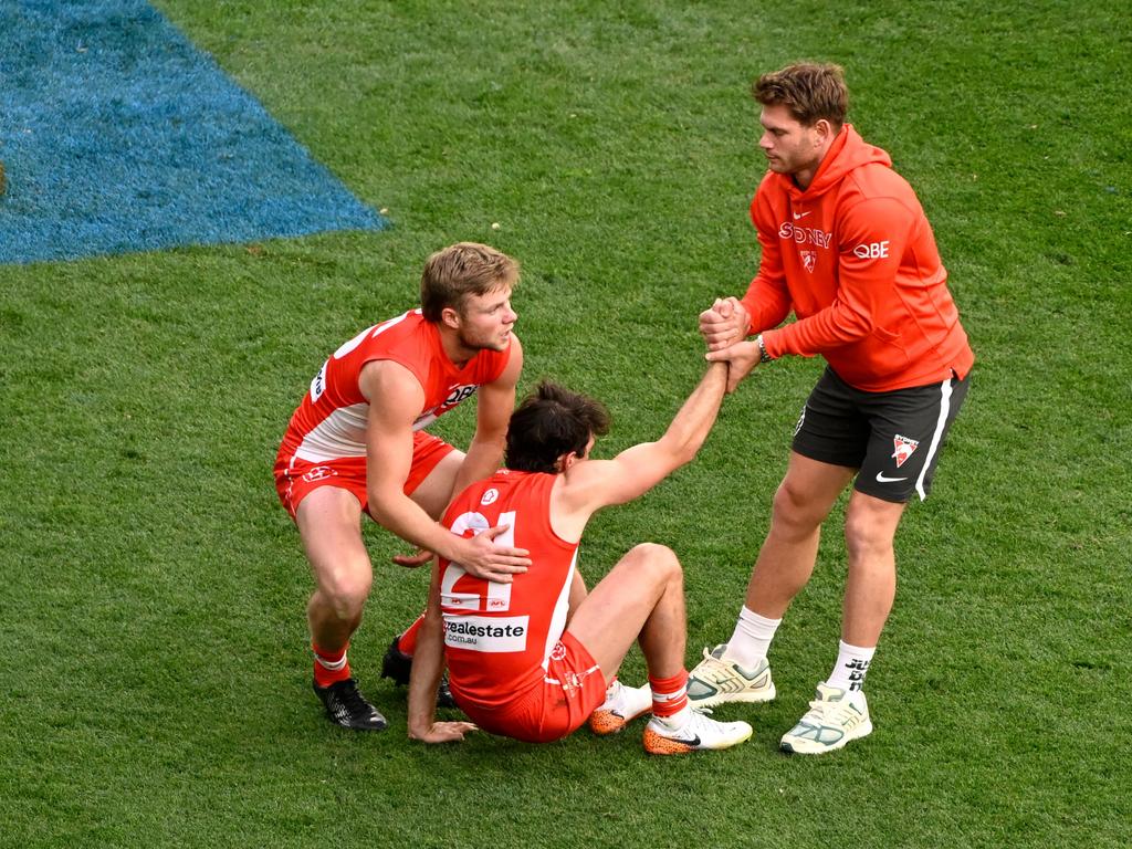 The Swans were demolished in last year’s grand final. Picture: Adam Trafford/Getty Images