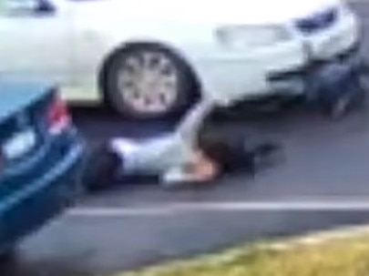 The girl was riding her bike along a footpath on Polly Parade in Melbourne's west. Picture: Wyndham TV