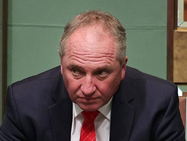 CANBERRA, AUSTRALIA - NewsWire Photos FEBRUARY 23, 2021: Barnaby Joyce during Question Time in the House of Representatives in Parliament House Canberra.Picture: NCA NewsWire / Gary Ramage