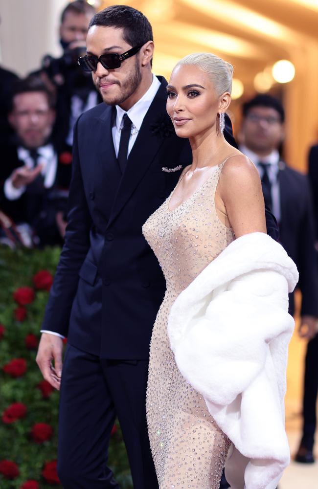 Pete Davidson and Kim Kardashian. Picture: Getty Images