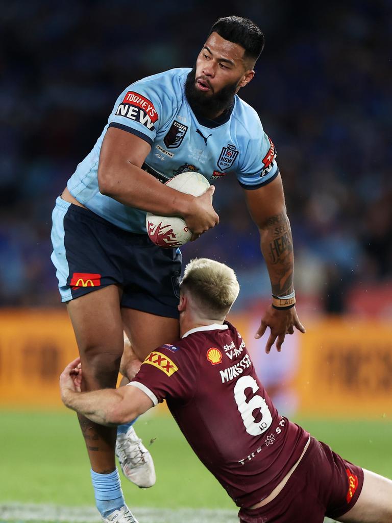 Getting it done on defence too. (Photo by Mark Kolbe/Getty Images)