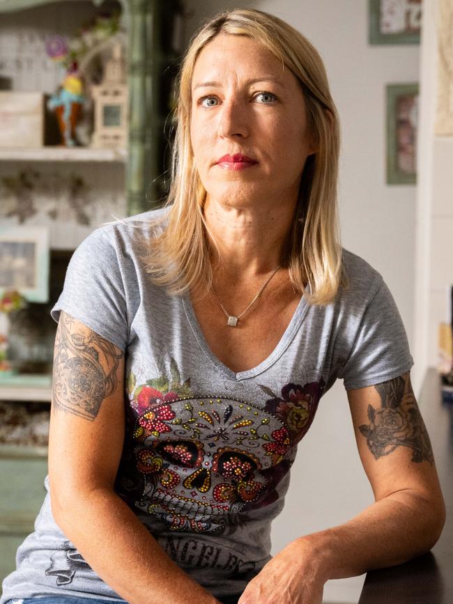 Ms Bailey, a Gumeracha mother-of-three, has chosen to be identified to inspire others to speak up. Picture: Morgan Sette