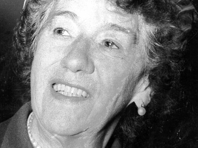 Author Enid Blyton in 1974. Blyton wrote the 'Noddy' and 'Snugglepot and Cuddlepie' series of children's books.