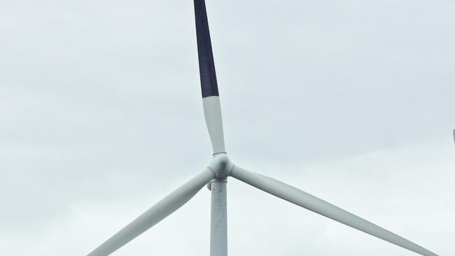 A painted turbine at a wind farm in Smøla, Central Norway; part of a major study that showed painting every third turbine black can reduce bird deaths by 71.9%. Picture by Roel May.