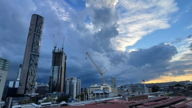 Storm clouds in Brisbane. Pic: Steve Pohlner