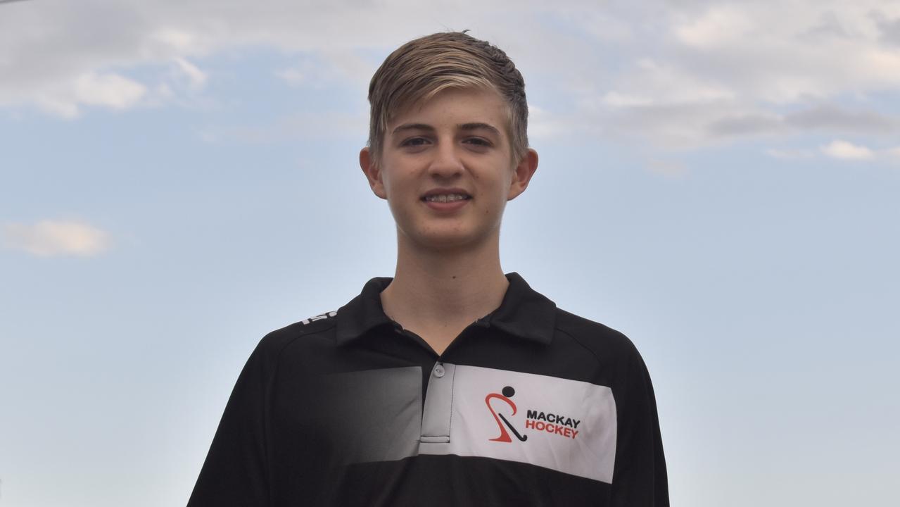 Mackay junior hockey goalkeeper Nicholas Searle has made Queensland's under-15s state squad, October 19, 2021. Picture: Matthew Forrest