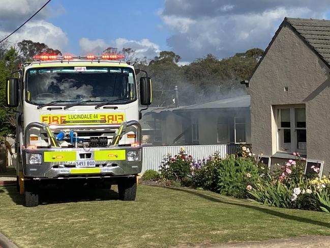 Lucindale home in SA’s lower South-East ravaged by fire leaving an estimated $400000-$500000 in damages.