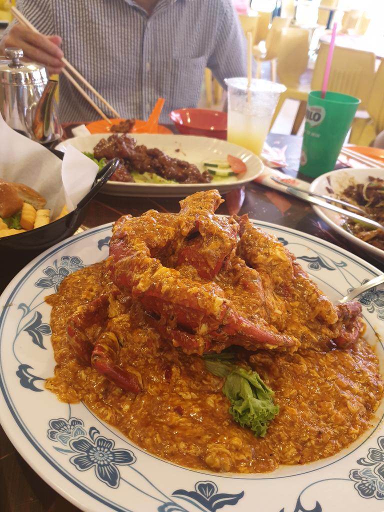 It wouldn’t be a visit to Singapore without a helping of chilli crab.