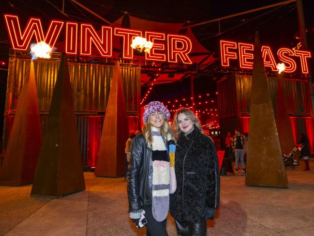 Joanna Partridge and Lauren Leonard at Winter Feast 2025 in Hobart. Picture: Caroline Tan