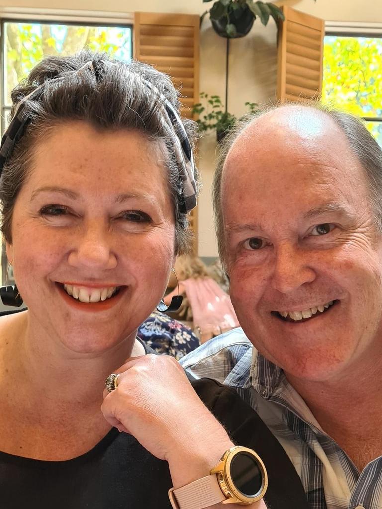 Mel Dzelde and husband Chris. Picture: Supplied