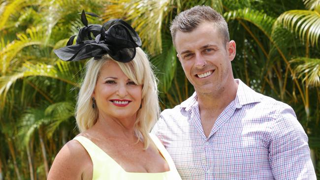 Linder Bourke and Adrian Black at the Gold Coast Turf Club. Picture: Tim Marsden