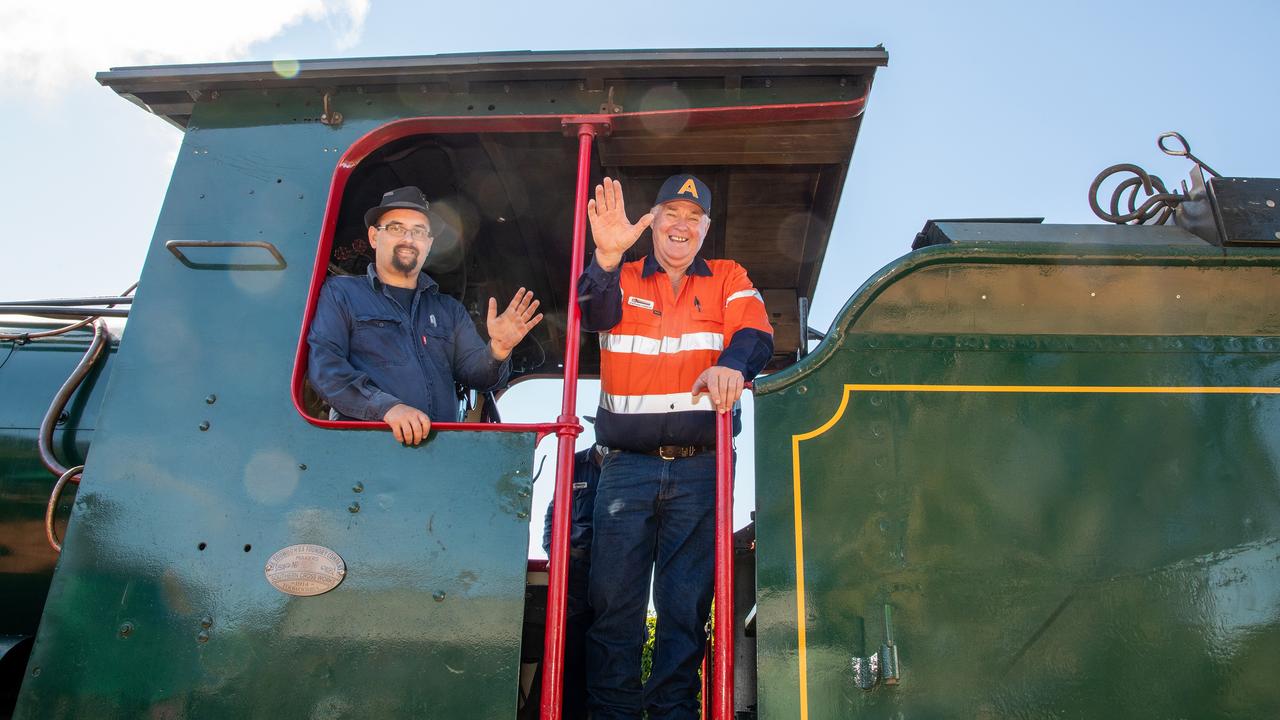 Drivers on the "Pride of Toowoomba" Stephen Shepherd and Steve Forrest. Saturday May 18th, 2024 Picture: Bev Lacey