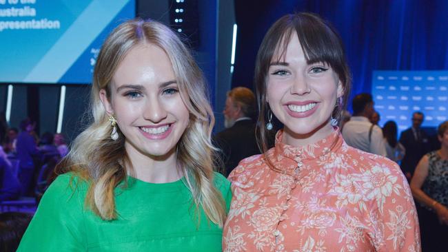 SA’s Young Australian of the Year Isobel Marshall with her business partner Eloise Hall. Picture: Brenton Edwards