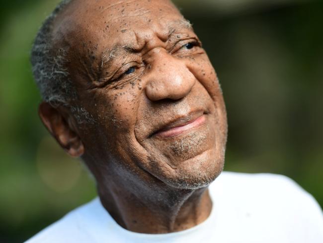 Bill Cosby looks on outside his house after Pennsylvania's highest court overturned his sexual assault conviction and ordered him released from prison immediately, in Elkins Park, Pennsylvania. Picture: Reuters