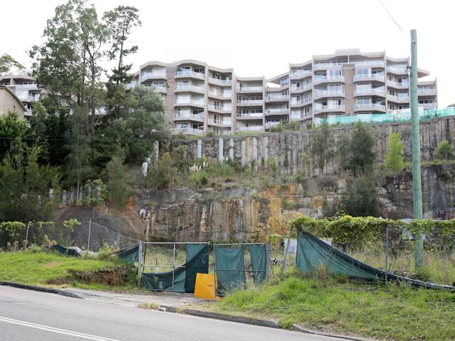 Gosford's biggest and longest running ‘hole in the ground’ on Henry Parry Drive. Picture: Mark Scott