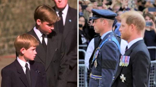 Prince William and Prince Harry as boys and men. Pictures: File