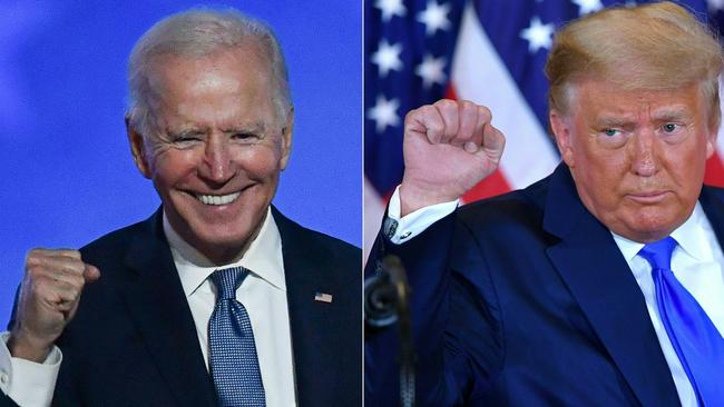 Joe Biden and former president Donald Trump. Picture: AFP