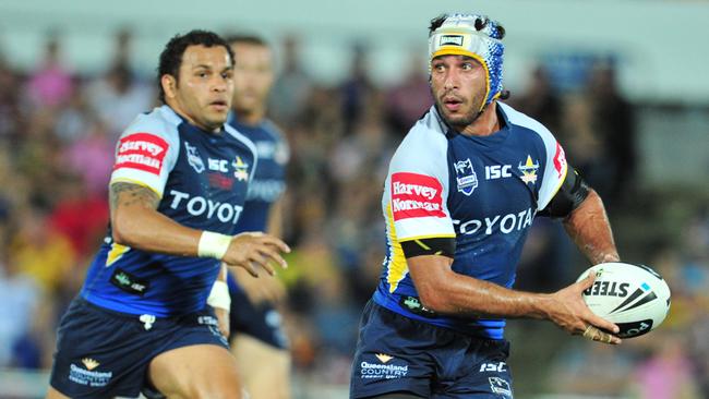 Matt Bowen and Johnathan Thurston forged a fearsome partnership.