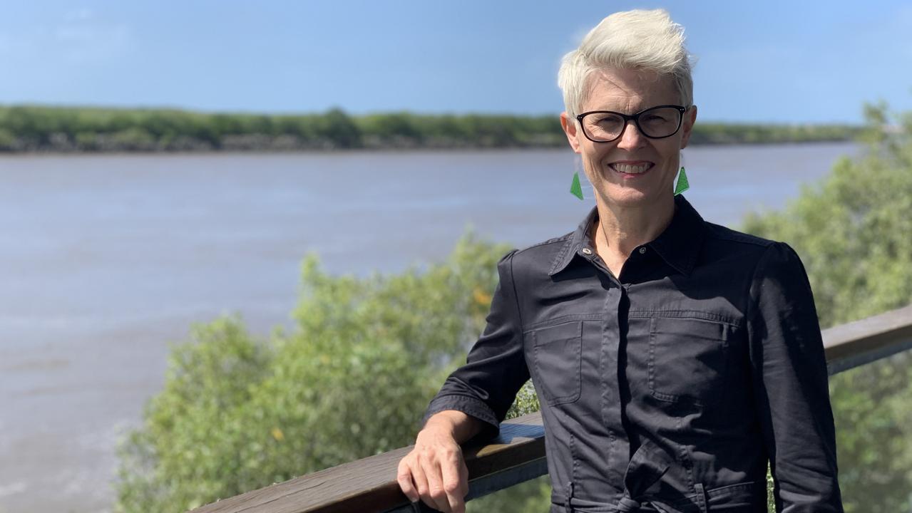 Greens Queensland Senate candidate Penny Allman-Payne in Mackay during the 2022 election. Picture: Duncan Evans