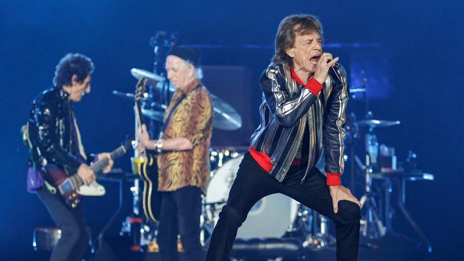 Mick Jagger and the stones onstage in September. Picture: AFP