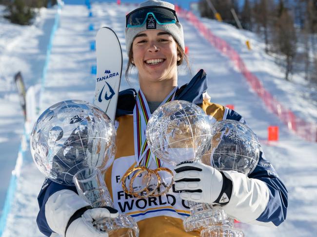 Anthony with her haul after a record-breaking World Cup campaign in 2023-24. Picture: OWIA/Chris Hocking