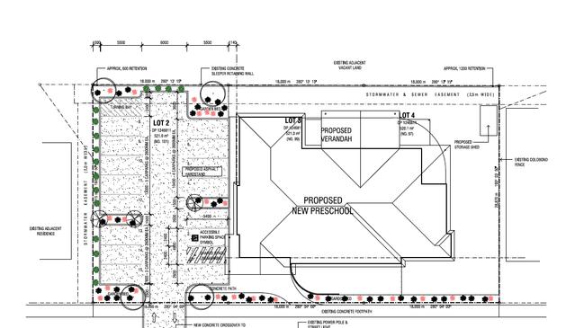 Plans for the proposed childcare centre in Turvey Park