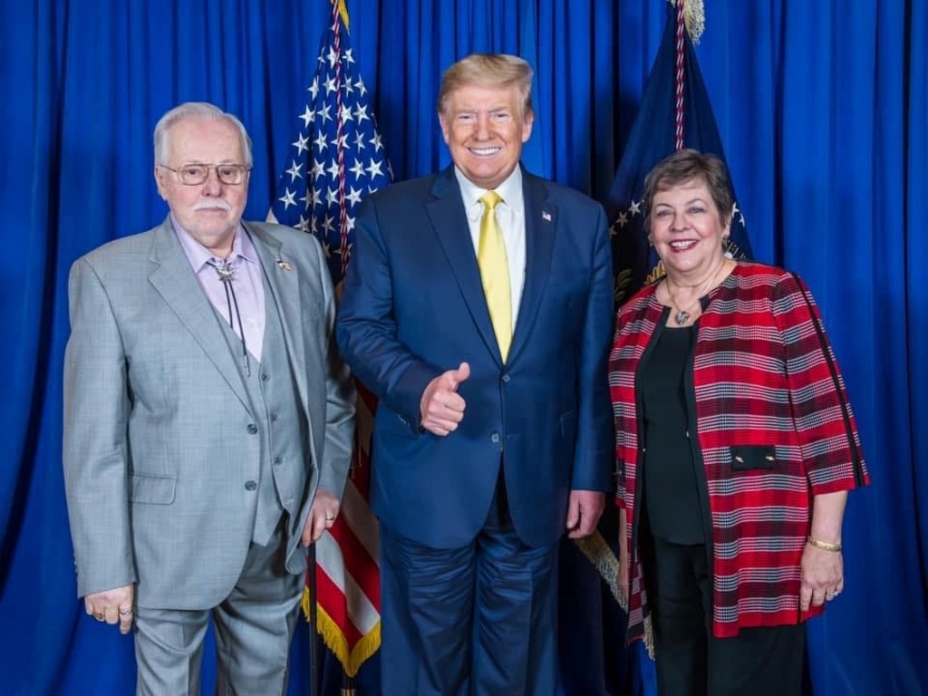 John and Barbara Rumpel are notable donors to GOP causes and previously donated $250,000 to the Trump Victory PAC during the 2020 presidential race. Picture: Barbara Weimer Rumpel/ Facebook