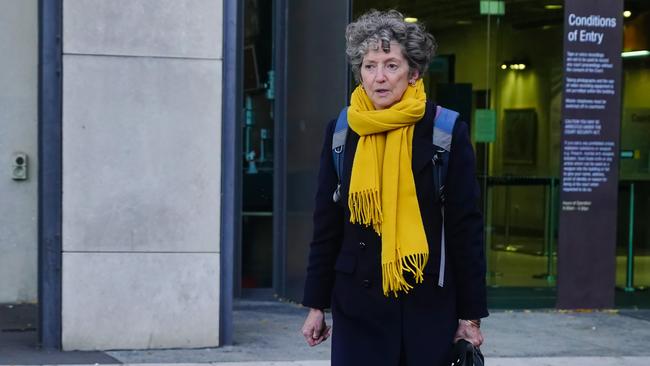 Senior crown prosecutor Nanette Rogers SC leaving the court on Thursday. Picture: Luis Enrique Ascui/NewsWire