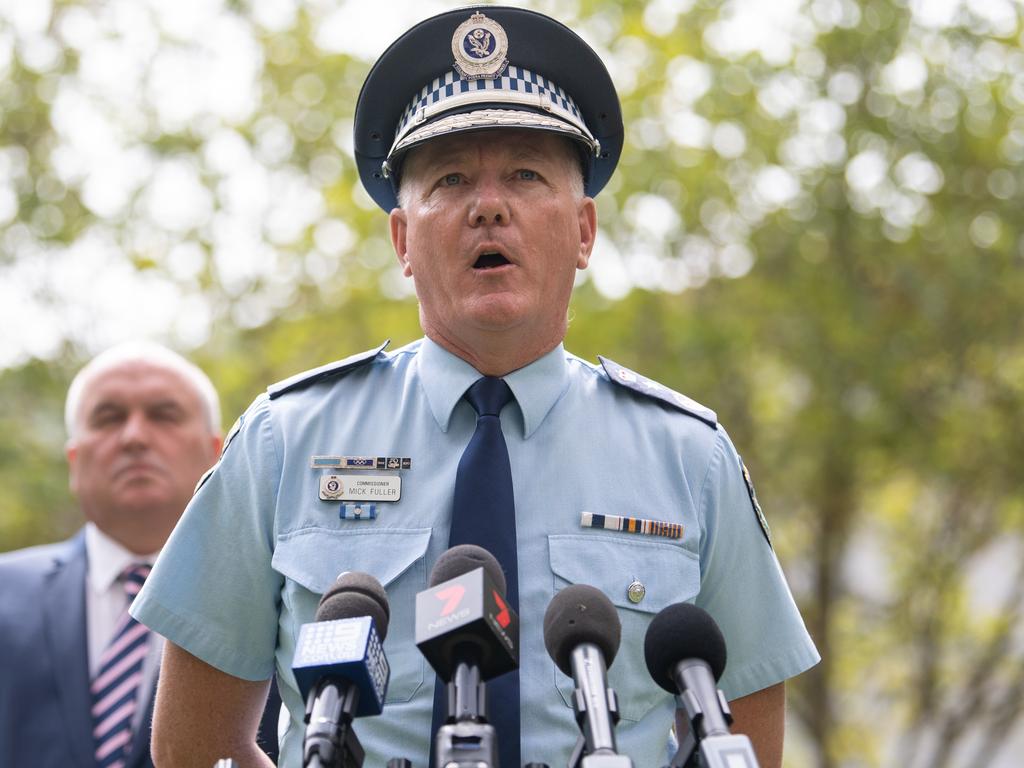 NSW Police Commissioner Mick Fuller speaks to the media during a press conference to provide an update on the COVID-19. Picture: James Gourley/AAP