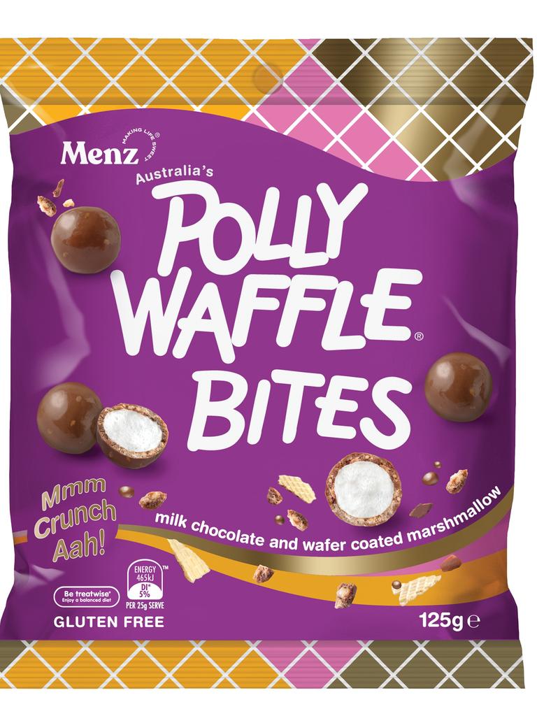 How the new Polly Waffle Bites will appear when they hit supermarket shelves in April.