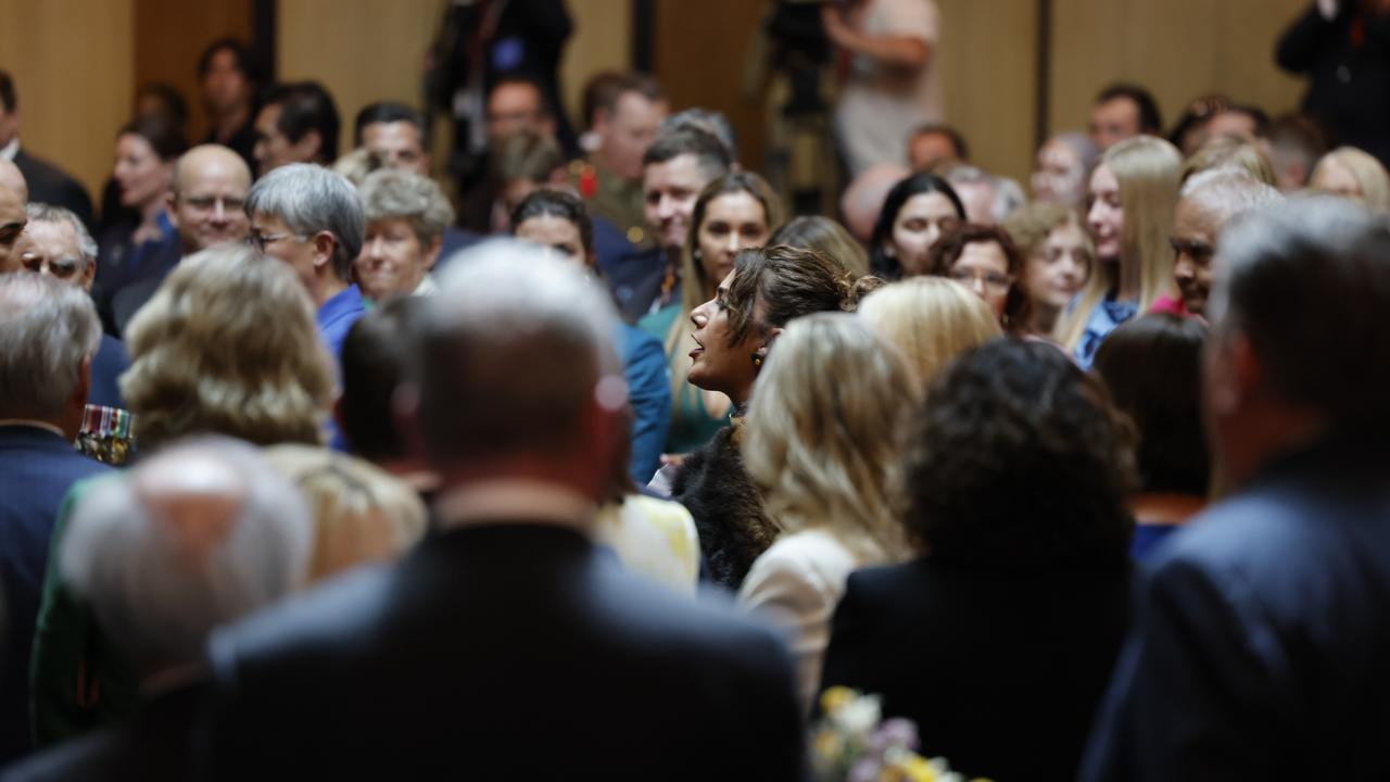 Senator Lidia Thorpe interrupts King Charles and Queen Camilla Parliamentary reception. Picture: NewsWire / Ben Appleton