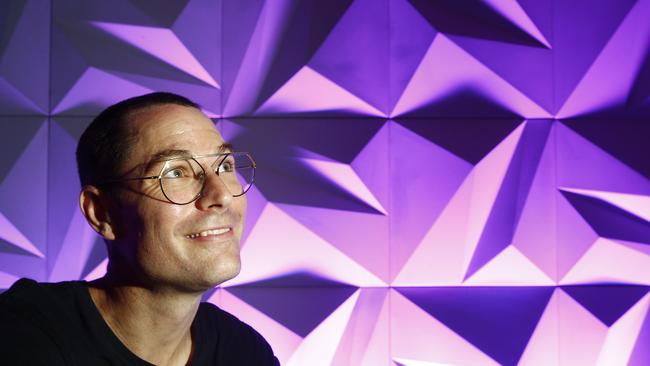 Artist Jonathan Zawada has been tasked with designing the images that will be projected onto the Opera House Sails at this Year's Vivid Sydney. Picture: John Appleyard