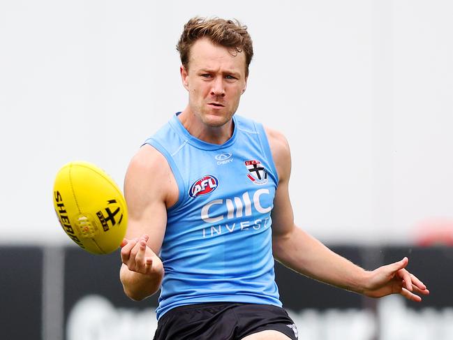 MELBOURNE, DECEMBER 6, 2024: St Kilda pre-season training at RSEA Park. Picture: Mark Stewart