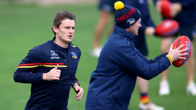 Will Matt Crouch be at the Crows next year? Picture: Kelly Barnes