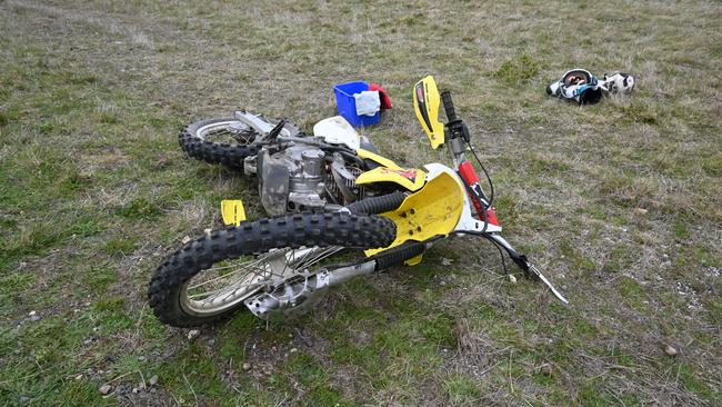 ACCIDENT: Two children on motorbikes have been injured after crashing into a car on Tuesday afternoon. Picture: Kenji Sato