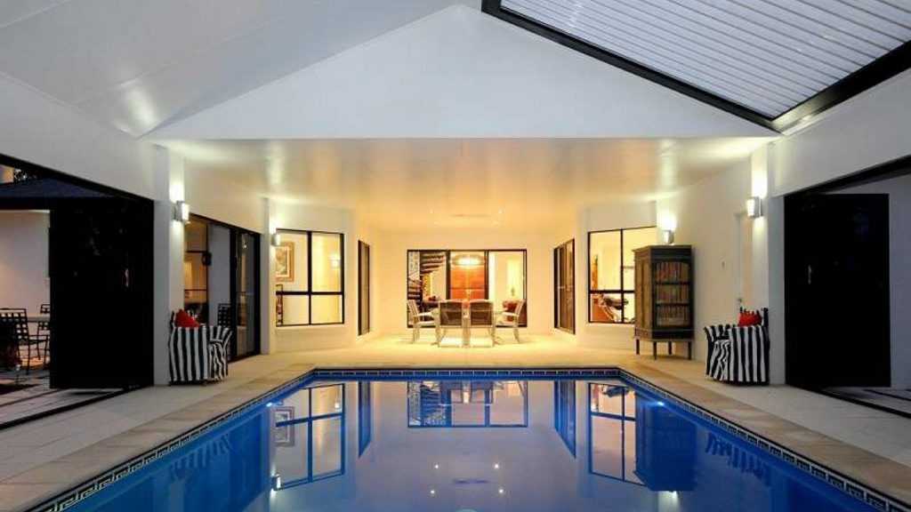 An 8.5m indoor pool is the centre point of this Flagstone Creek Rd home in Middle Ridge. Picture: Contributed