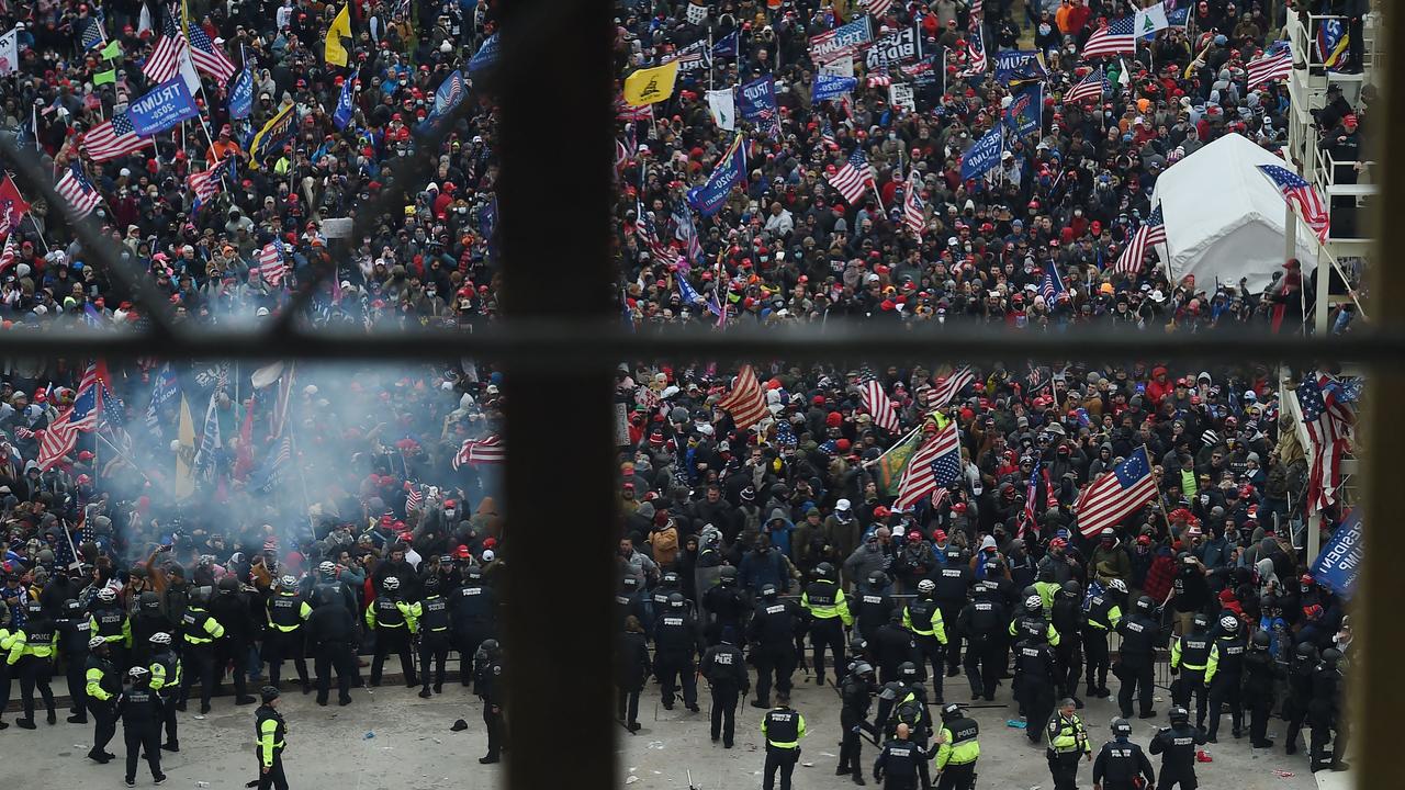 Then vice president Mike Pence was formally called on to invoke the 25th Amendment to remove Donald Trump from office after the Capitol riot on January 6, 2021. Picture: Olivier Douliery / AFP