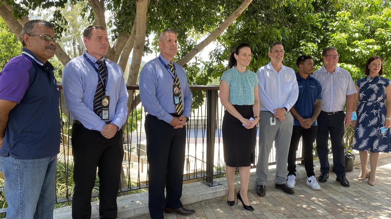 Children and Youth Justice Minister Leanne Linard, Rockhampton MP Barry O'Rourke and Keppel MP Brittany Lauga provided an update on the Rockhampton Co-Responder program.