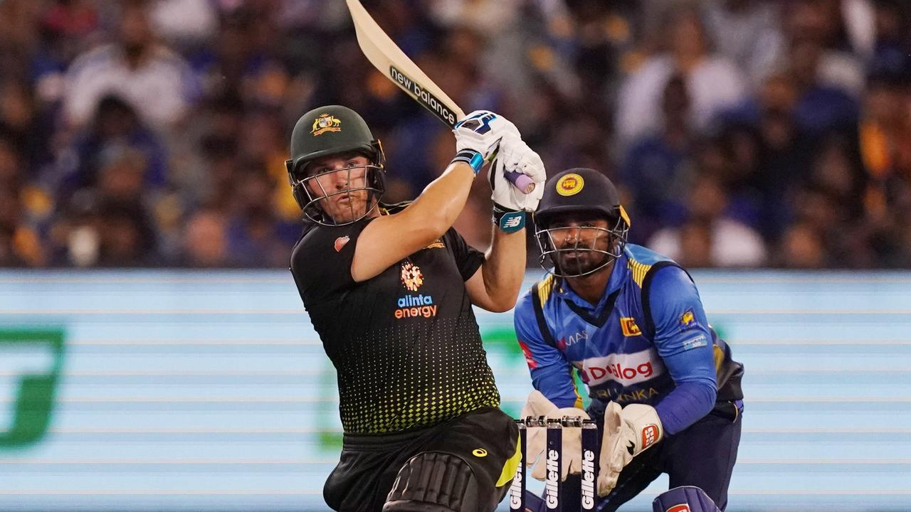 Aaron Finch broke the Australian record for most sixes in international T20 cricket.