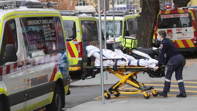 Victorian Ambulance Union general secretary Danny Hill says the system is buckling under increasing pressure. Picture: David Crosling