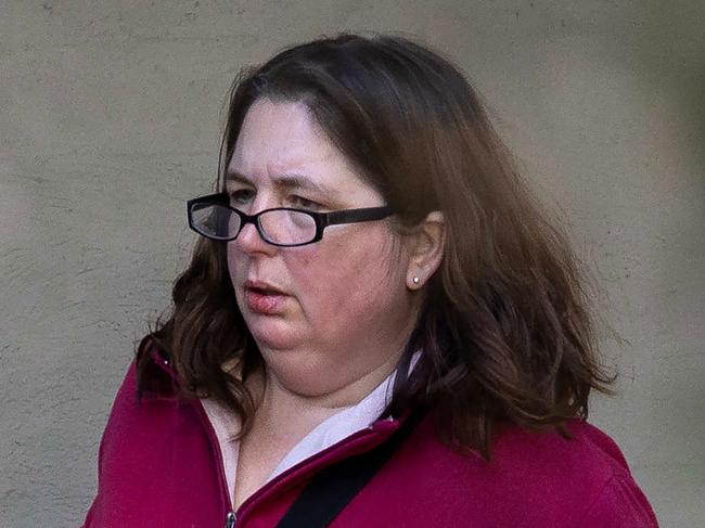 Erin Patterson arriving at her Leongatha home after three people died from a meal she had cooked. Picture: Jason Edwards