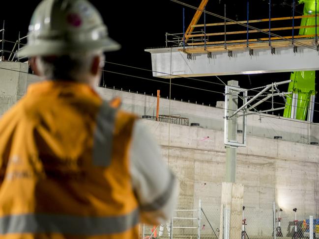 Level Crossing Removal Works at Evans Rd. Part of the Cranbourne Line upgrade.