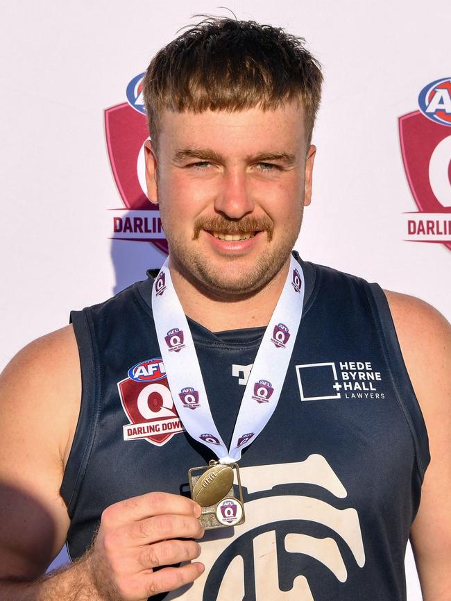 Harry Claydon of Coolaroo won the League best on ground for AFL Darling Down grand final. Picture: Supplied