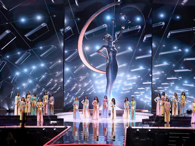 Contestants appear onstage at the Miss Universe 2021 Pageant. Picture: Getty