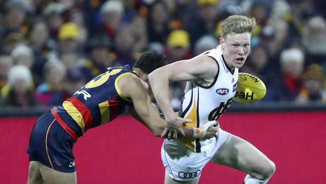 Hawthorn’s James Sicily in action against Adelaide in a Thursday night match last season. Picture: Sarah Reed