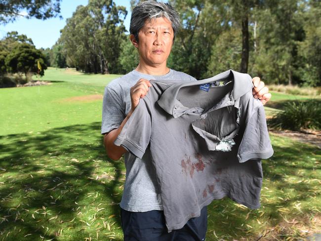 Won Joon Kang, 57, says he is too scared to return to the golf course. Picture: Josie Hayden